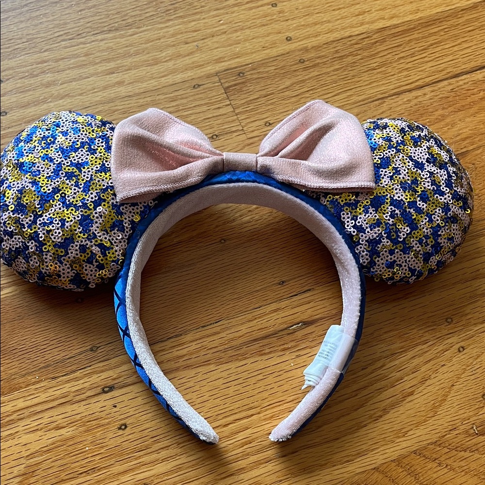 Pink and Blue Sequin Minnie Mouse Ears